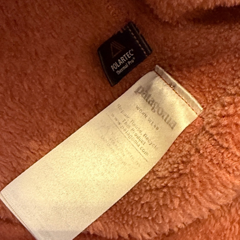 Patagonia Warm Dark Peach Polartec Quarter-Zip Fleece - Picture 7 of 7